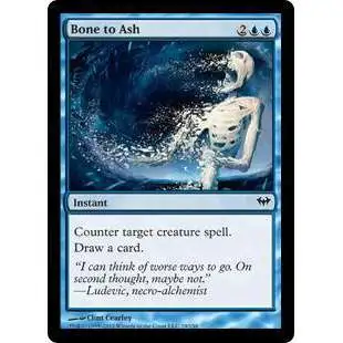 MtG Trading Card Game Dark Ascension Common FOIL Bone to Ash #29