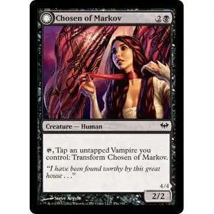 MtG Trading Card Game Dark Ascension Common Chosen of Markov / Markov's Servant #55