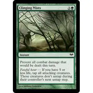 MtG Trading Card Game Dark Ascension Common Clinging Mists #109