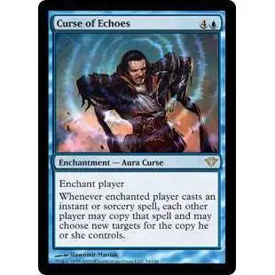 MtG Trading Card Game Dark Ascension Rare Curse of Echoes #34
