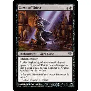 MtG Trading Card Game Dark Ascension Uncommon Curse of Thirst #57