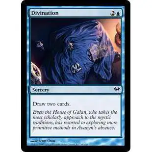 MtG Trading Card Game Dark Ascension Common FOIL Divination #35
