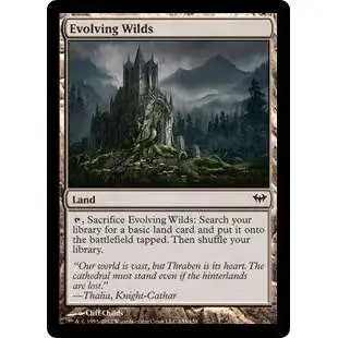 MtG Trading Card Game Dark Ascension Common Evolving Wilds #155