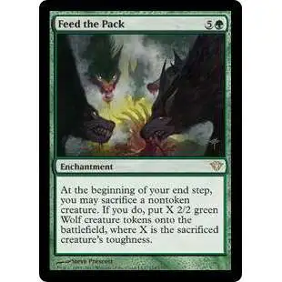 Dark Ascension ~ FEED THE PACK rare Magic the Gathering card 