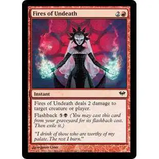 MtG Trading Card Game Dark Ascension Common Fires of Undeath #88
