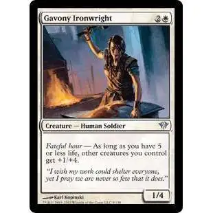 MtG Trading Card Game Dark Ascension Uncommon Gavony Ironwright #9