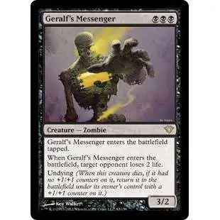 MtG Trading Card Game Dark Ascension Rare Geralf's Messenger #63