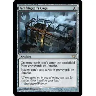 MtG Trading Card Game Dark Ascension Rare Grafdigger's Cage #149