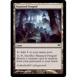 MtG Trading Card Game Dark Ascension Common FOIL Haunted Fengraf #157