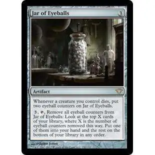 MtG Trading Card Game Dark Ascension Rare FOIL Jar of Eyeballs #152