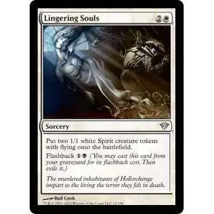 MtG Trading Card Game Dark Ascension Uncommon FOIL Lingering Souls #12