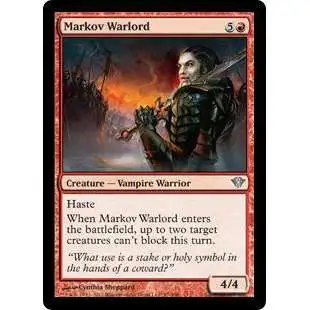 MtG Trading Card Game Dark Ascension Uncommon Markov Warlord #97