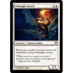 MtG Trading Card Game Dark Ascension Common Midnight Guard #14