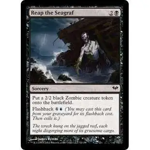 MtG Trading Card Game Dark Ascension Common Reap the Seagraf #72