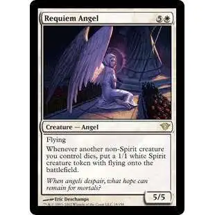 MtG Trading Card Game Dark Ascension Rare Requiem Angel #18