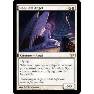 MtG Trading Card Game Dark Ascension Rare FOIL Requiem Angel #18