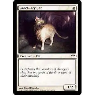 MtG Trading Card Game Dark Ascension Common Sanctuary Cat #19