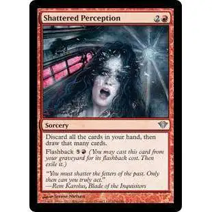 MtG Trading Card Game Dark Ascension Uncommon Shattered Perception #104