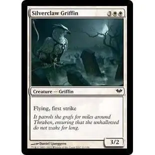 MtG Trading Card Game Dark Ascension Common FOIL Silverclaw Griffin #21