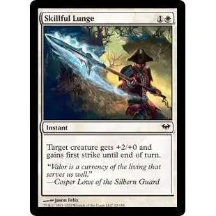 MtG Trading Card Game Dark Ascension Common FOIL Skillful Lunge #22