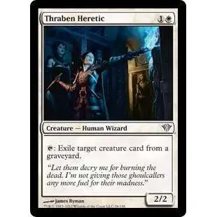 MtG Trading Card Game Dark Ascension Uncommon Thraben Heretic #26