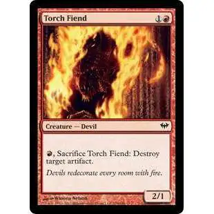 MtG Trading Card Game Dark Ascension Common Torch Fiend #106