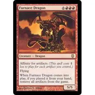 MtG MtG Darksteel Rare Furnace Dragon #62
