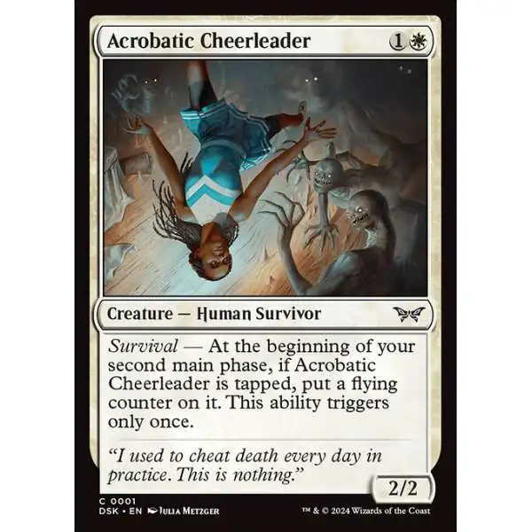 MtG Duskmourn: House of Horror Common Acrobatic Cheerleader #1