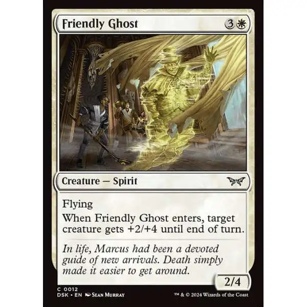 MtG Duskmourn: House of Horror Common FOIL Friendly Ghost #12