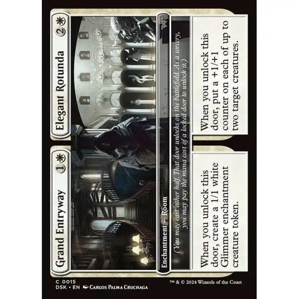 MtG Duskmourn: House of Horror Common FOIL Grand Entryway // Elegant Rotunda #15
