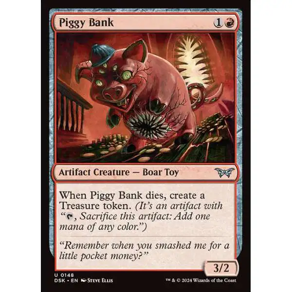 MtG Duskmourn: House of Horror Uncommon Foil Piggy Bank #148