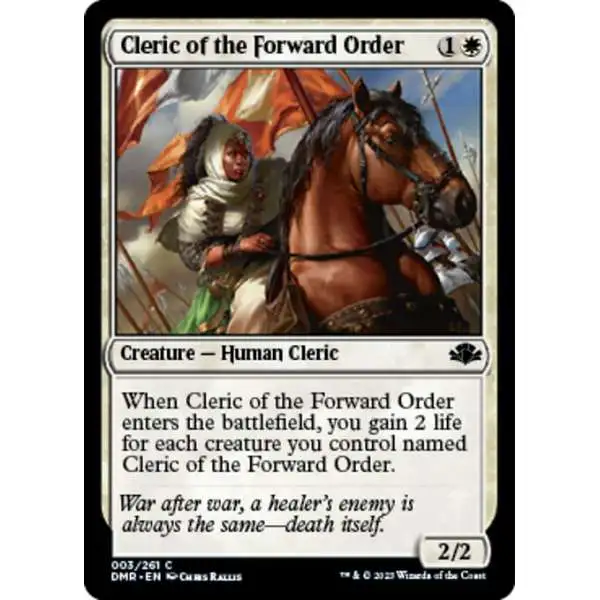 MtG Dominaria Remastered Common Cleric of the Forward Order #3