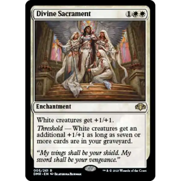 MtG Dominaria Remastered Rare FOIL Divine Sacrament #5