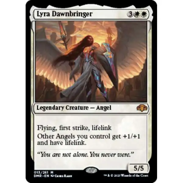 MtG Dominaria Remastered Mythic Rare Lyra Dawnbringer #13
