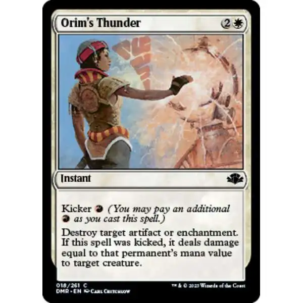 MtG Dominaria Remastered Common FOIL Orim's Thunder #18