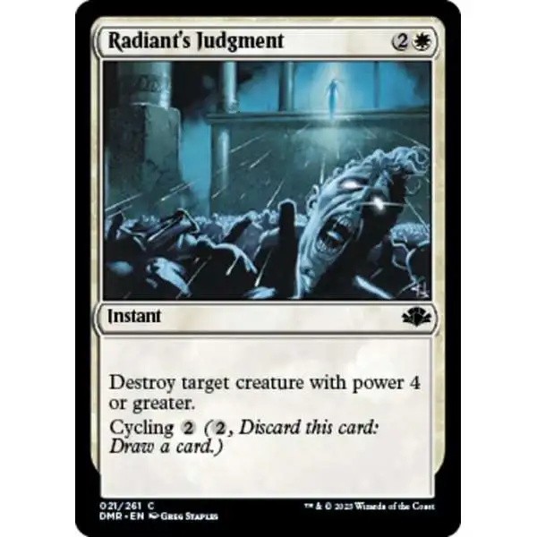 MtG Dominaria Remastered Common FOIL Radiant's Judgment #21