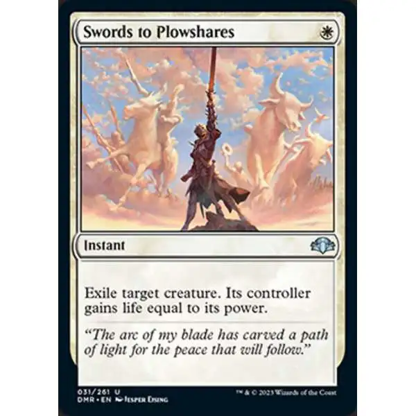 MtG Dominaria Remastered Uncommon FOIL Swords to Plowshares #31