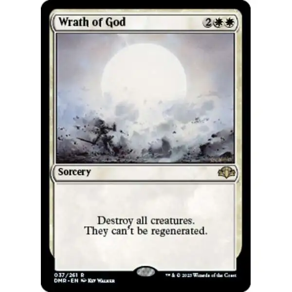 MtG Dominaria Remastered Rare FOIL Wrath of God #37