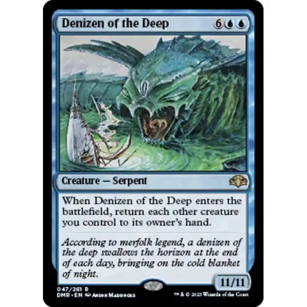 MtG Dominaria Remastered Rare Denizen of the Deep #47