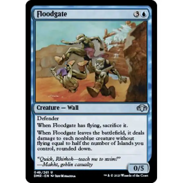 MtG Dominaria Remastered Uncommon FOIL Floodgate #49