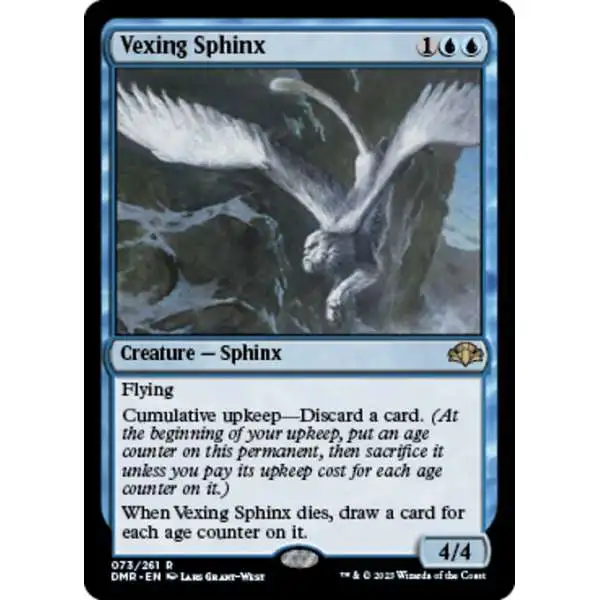 MtG Dominaria Remastered Rare Vexing Sphinx #73