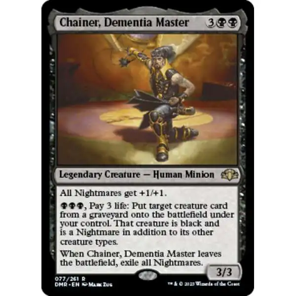 MtG Dominaria Remastered Rare Chainer, Dementia Master #77