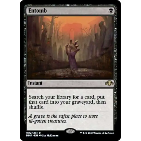 MtG Dominaria Remastered Rare Entomb #82