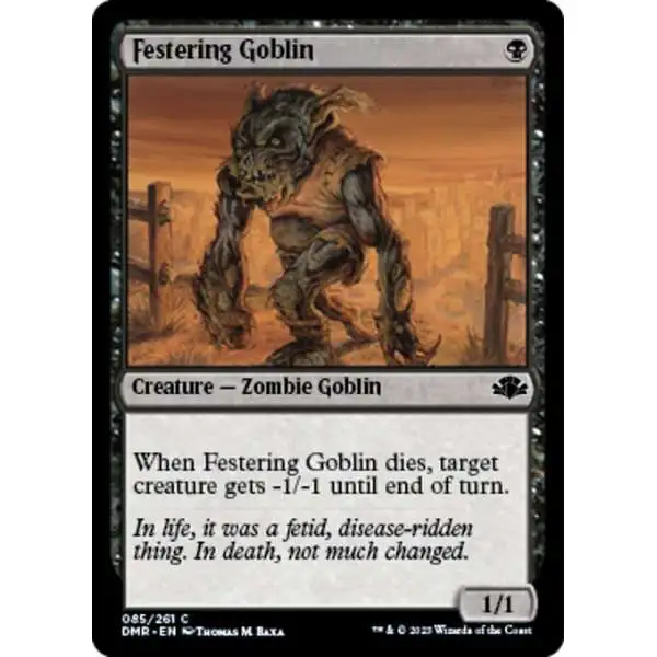 MtG Dominaria Remastered Common FOIL Festering Goblin #85