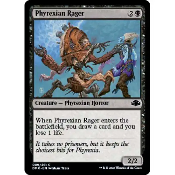 MtG Dominaria Remastered Common Phyrexian Rager #99