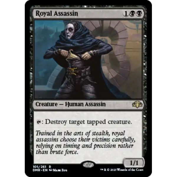 MtG Dominaria Remastered Rare Foil Royal Assassin #101