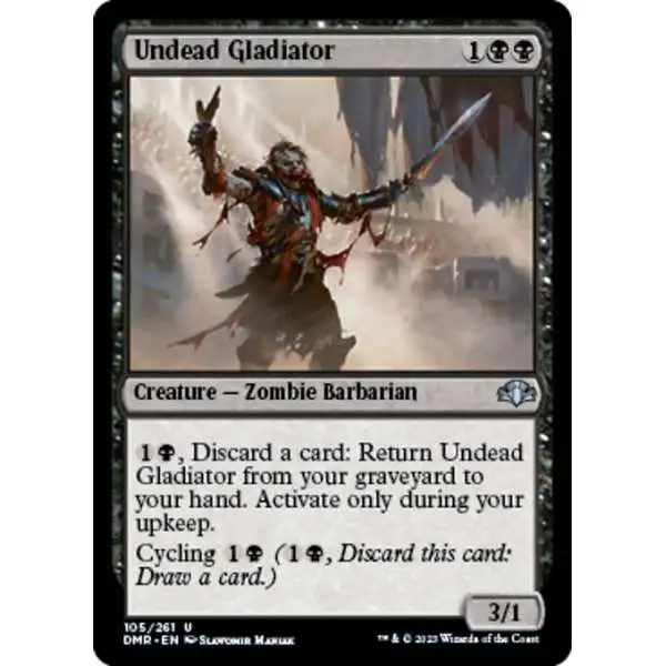 MtG Dominaria Remastered Uncommon FOIL Undead Gladiator #105