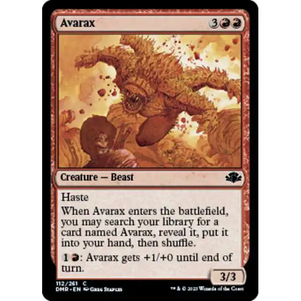 MtG Dominaria Remastered Common FOIL Avarax #112