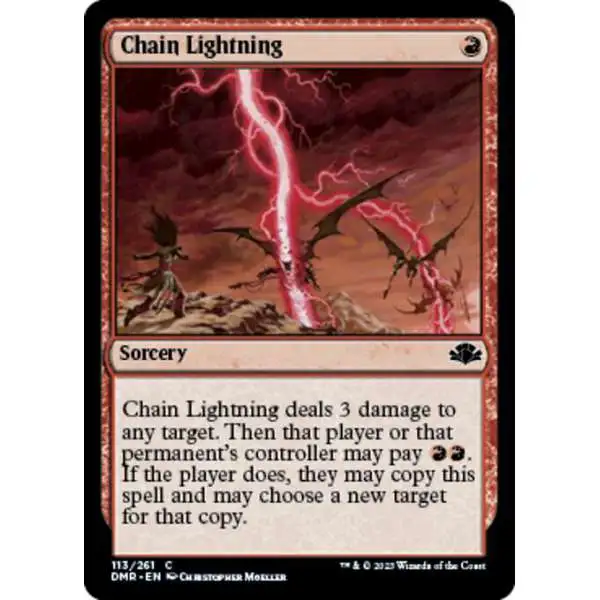 MtG Dominaria Remastered Common Chain Lightning #113