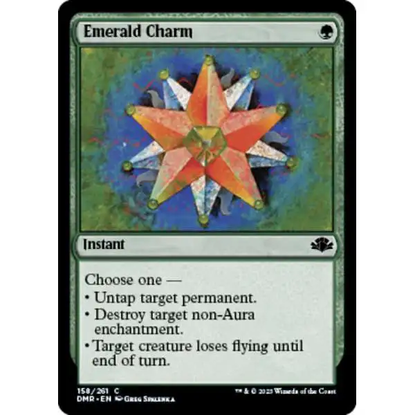 MtG Dominaria Remastered Common Emerald Charm #158